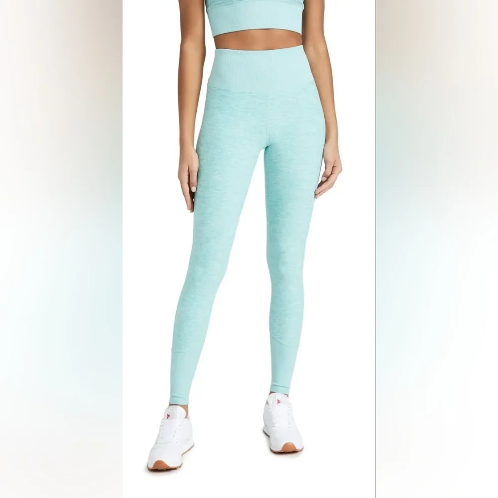ALO Yoga AloSoft Lounge Leggings Blue Quartz Size Small Full Length
